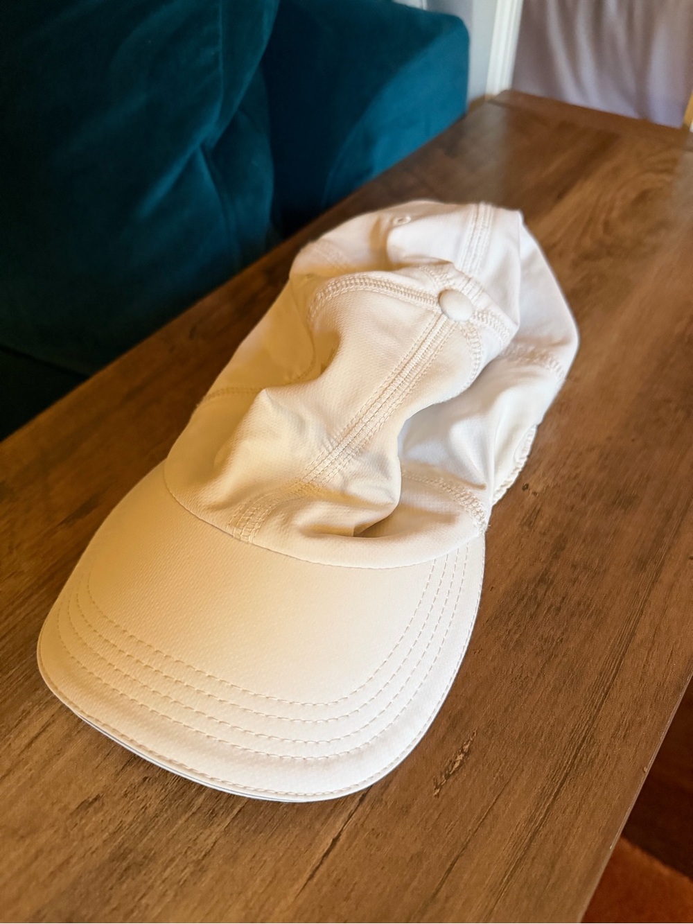 Cream Workout Cap - Adjustable Hat